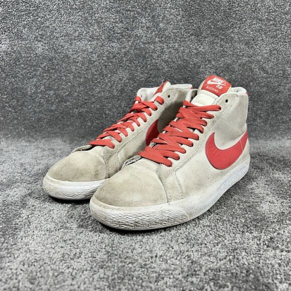 Nike SB Blazer Mid 864349-108 Mens Sz 10 Lobster Suede Red Swoosh Athletic Shoes main image 6
